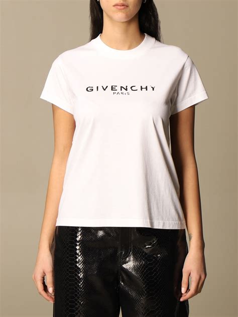 givenchy tee womens white|Givenchy signature t shirt.